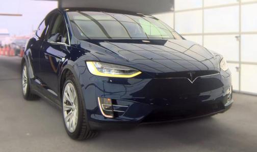 Deep Blue Metallic 2018 Tesla Model X 75D