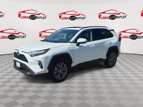 Blizzard Pearl 2022 Toyota RAV4 Hybrid XLE Premium