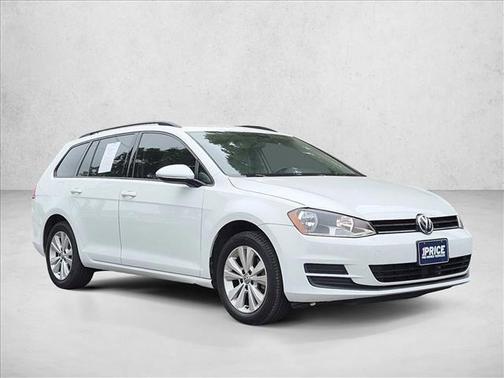 Pure White 2017 Volkswagen Golf SportWagen TSI S
