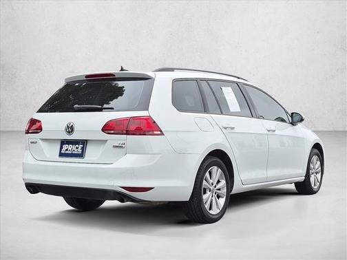 Pure White 2017 Volkswagen Golf SportWagen TSI S