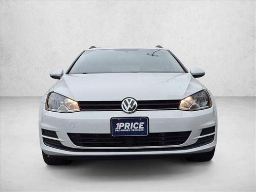 Pure White 2017 Volkswagen Golf SportWagen TSI S