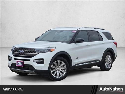 Star White Metallic Tri-Coat 2024 Ford Explorer King Ranch