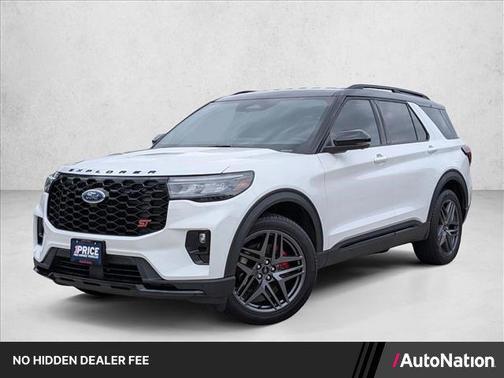 Star White Metallic Tri-Coat 2025 Ford Explorer ST