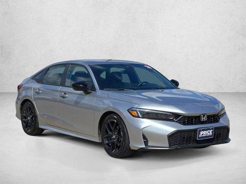 Solar Silver Metallic 2025 Honda Civic Sport