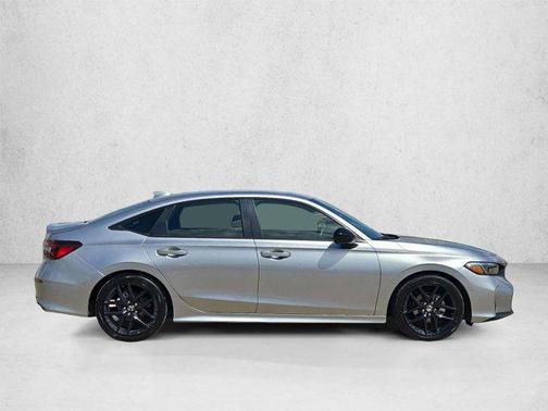 Solar Silver Metallic 2025 Honda Civic Sport