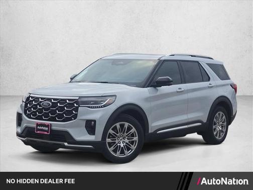 Space White Metallic 2026 Ford Explorer Platinum
