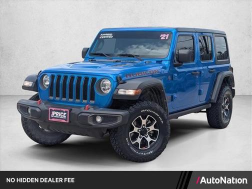 Hydro Blue Pearlcoat 2021 Jeep Wrangler Unlimited Rubicon