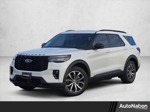 Star White Metallic Tri-Coat 2026 Ford Explorer ST-Line