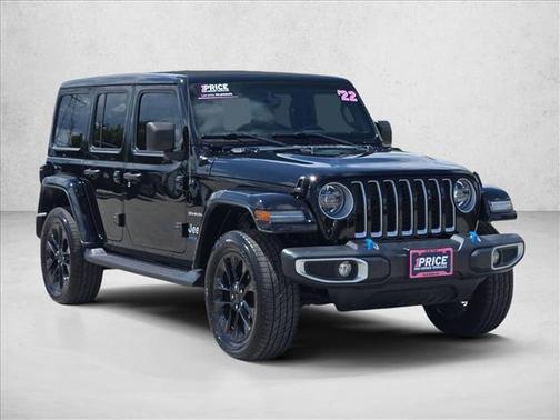 Black Clearcoat 2022 Jeep Wrangler Unlimited 4xe Sahara