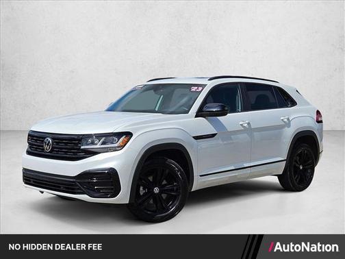Opal White Pearl 2023 Volkswagen Atlas Cross Sport 3.6L V6 SEL R-Line