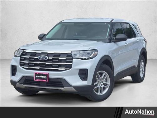 Space White Metallic 2026 Ford Explorer Active