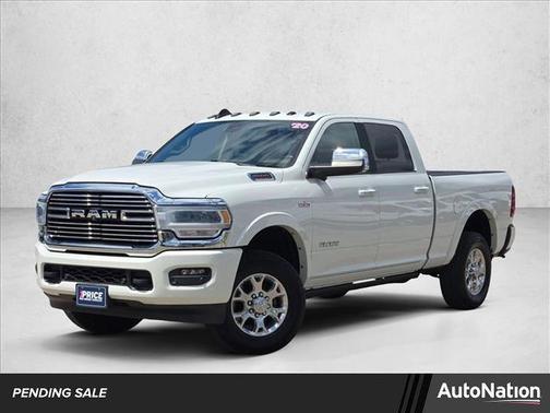 Pearl White 2020 RAM 2500 Laramie Crew Cab 4x4 6'4' Box
