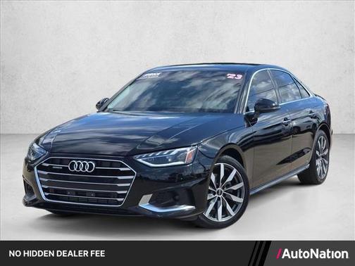 Brilliant Black 2023 Audi A4 40 Premium