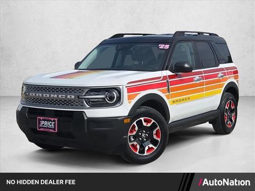 Oxford White 2025 Ford Bronco Sport Free Wheeling