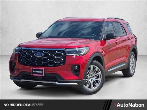 Rapid Red Metallic Tinted Clearcoat 2026 Ford Explorer Platinum