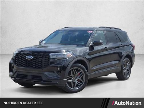Agate Black Metallic 2025 Ford Explorer ST-Line