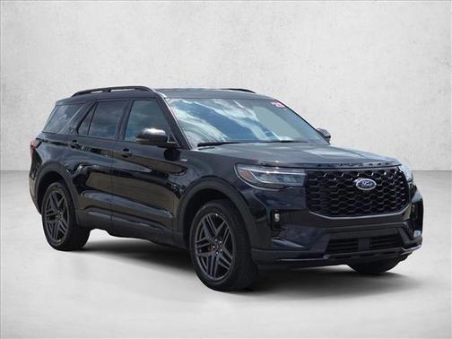 Agate Black Metallic 2025 Ford Explorer ST-Line