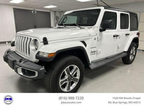 White 2019 Jeep Wrangler Unlimited Sahara