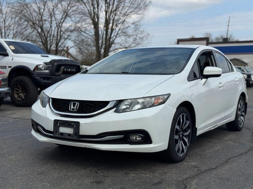 White Orchid Pearl 2014 Honda Civic EX-L