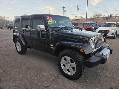 Black 2010 Jeep Wrangler Unlimited Sahara
