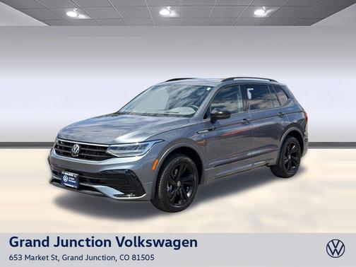 Platinum Gray Metallic 2024 Volkswagen Tiguan 2.0T SE R-Line Black 4MOTION