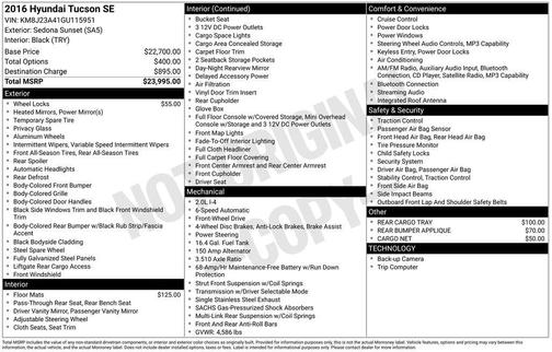 2016 Hyundai TUCSON SE