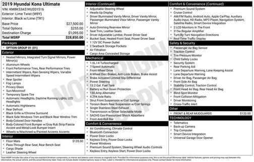 2019 Hyundai KONA Ultimate
