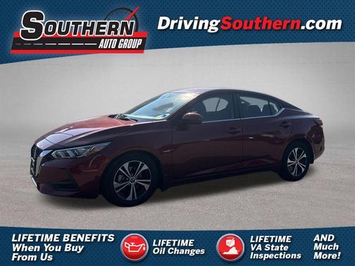 Scarlet Ember 2020 Nissan Sentra SV