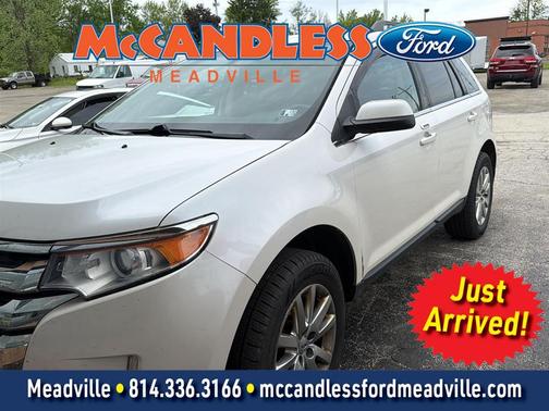 White Platinum Tri-Coat Metallic 2013 Ford Edge Limited