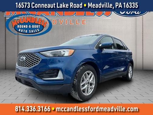 Atlas Blue Metallic 2024 Ford Edge SEL