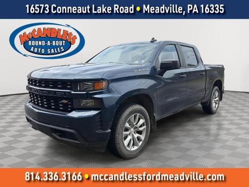 Northsky Blue Metallic 2021 Chevrolet Silverado 1500 Custom