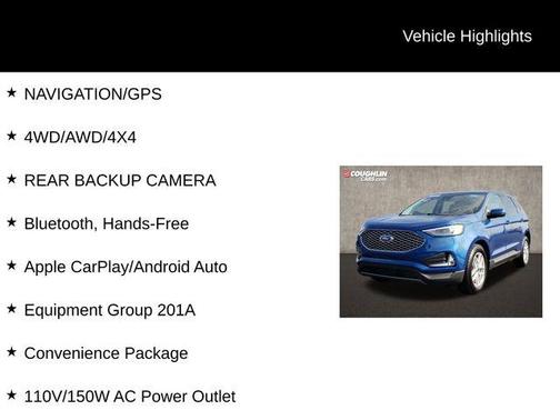 Atlas Blue Metallic 2024 Ford Edge SEL