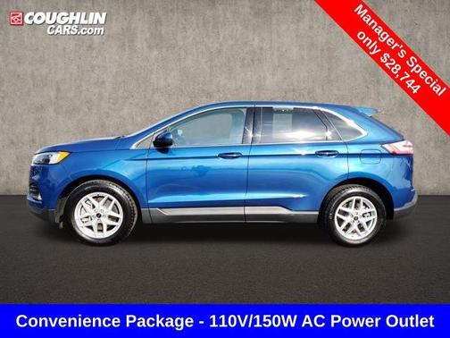 Atlas Blue Metallic 2024 Ford Edge SEL