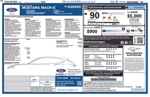 Shadow Black 2025 Ford Mustang Mach-E GT