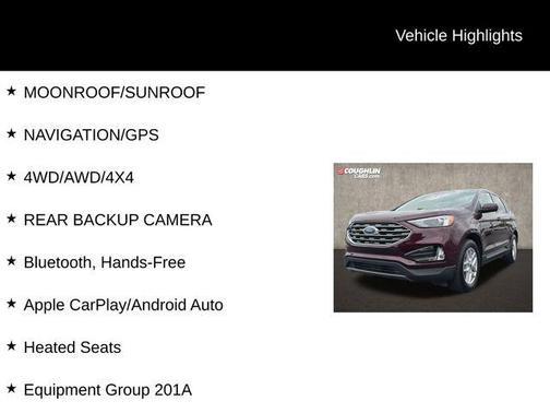 Burgundy Velvet Metallic Tinted Clearcoat 2022 Ford Edge SEL