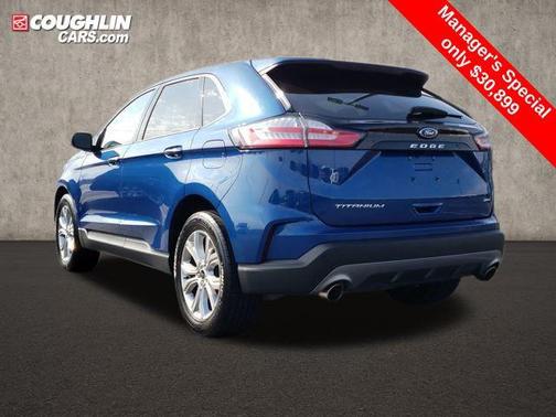 Atlas Blue Metallic 2024 Ford Edge Titanium