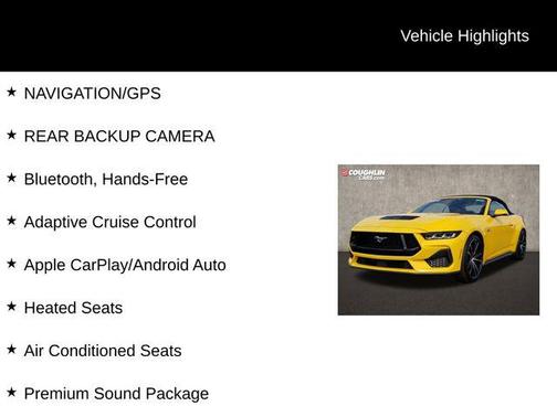 Yellow Splash Metallic Tri-coat 2024 Ford Mustang GT Premium