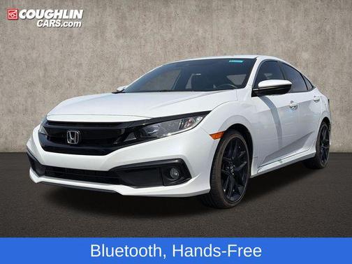 Platinum White Pearl 2021 Honda Civic Sport