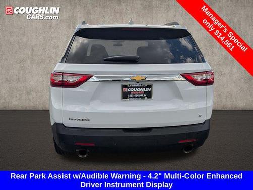 Summit White 2019 Chevrolet Traverse LT Cloth