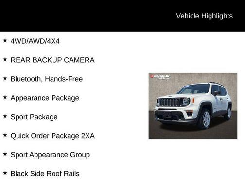 Alpine White Clearcoat 2019 Jeep Renegade Sport