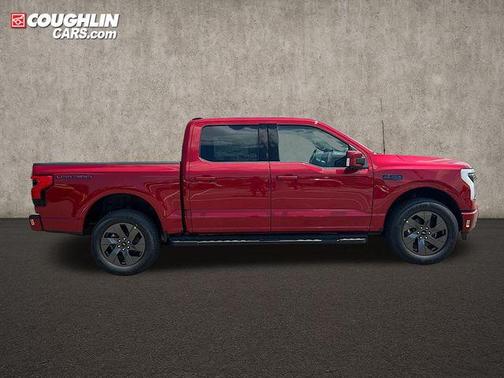 Rapid Red Metallic Tinted Clearcoat 2025 Ford F-150 Lightning LARIAT