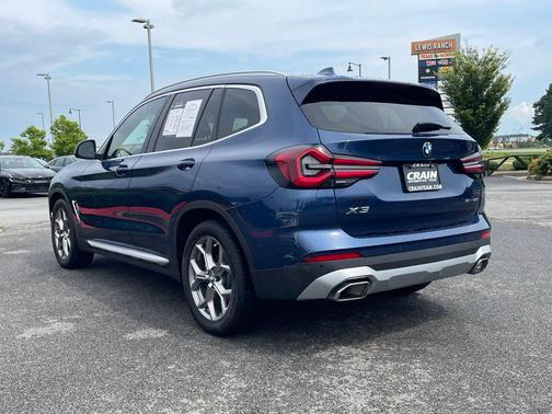 Marina Bay Blue Metallic 2022 BMW X3 sDrive30i