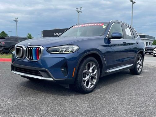 Marina Bay Blue Metallic 2022 BMW X3 sDrive30i