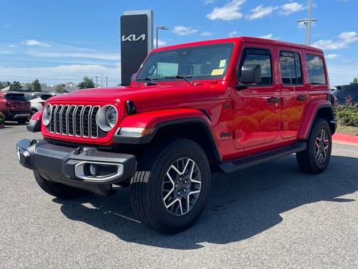 Firecracker Red Clearcoat 2025 Jeep Wrangler 4-Door Sahara 4x4
