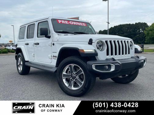 Bright White Clearcoat 2020 Jeep Wrangler Unlimited Sahara