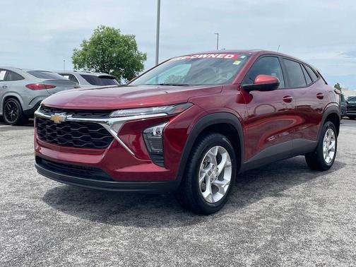 Crimson Metallic 2025 Chevrolet Trax LS