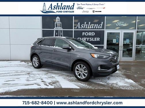Gray Metallic 2024 Ford Edge Titanium