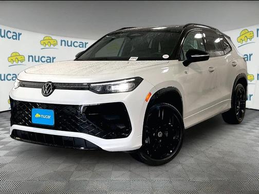 Opal White W/Black Roof 2025 Volkswagen Tiguan 2.0T SE R-Line Black