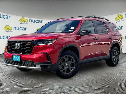Red 2025 Honda Pilot TrailSport