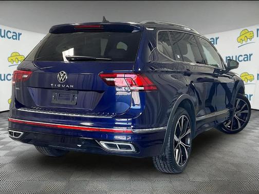 Atlantic Blue 2022 Volkswagen Tiguan 2.0T SEL R-Line